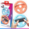 Oniverse 2er-Set Rennlenkräder für Nintendo Switch 2 - Switch 2 Zubehör für Mario Kart, Lenkradhalterungen in Orange und Blau, Intuitiv, SL/SR Tasten zugänglich - Für Joy-Con