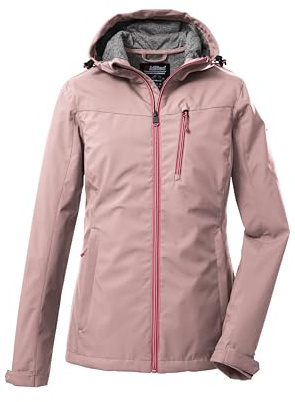 Killtec Damen Softshelljacke/Outdoorjacke mit Kapuze KOS 89 WMN SFTSHLL JCKT, malve rose, 34, 39138-000