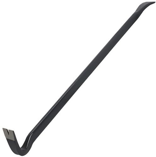 KOTARBAU® Brecheisen, mit Kuhfuß, Doppelseitig, Brechstange 90 cm | Biegefest, Nageleisen, Nagelzieher Werkzeug, Geschmiedet, Stahl, Graphit