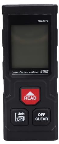 ZAICOLER Handgeführter Lasers Entfernungsmesser für DIY Enthusiasten und Bauprofis Sofortige Genaue Berechnung von Entfernung Fläche Volumen Winkel Genauigkeit ±2MM Hinterleuchtetes (SW-MT4 (0,05–40