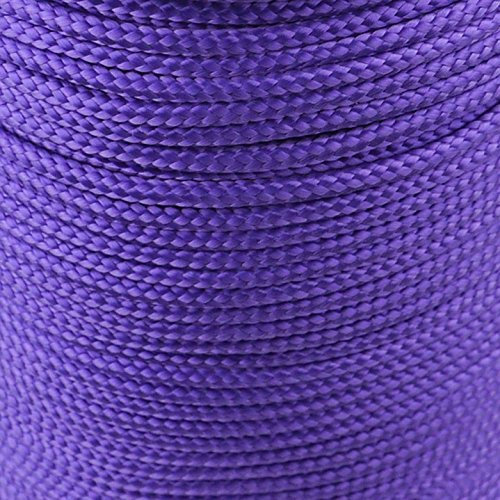 Army Military Paracord Reel 3mm Basha Tent Bivi Camping Guy Rope Para Cord (Purple, 50ft)