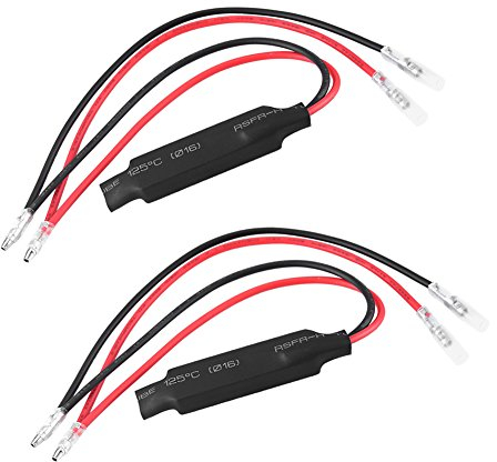 2PCS Résistances de 10 W, Keenso Moto LED Clignotant Indicateur Résistance Adaptateur Résistances de