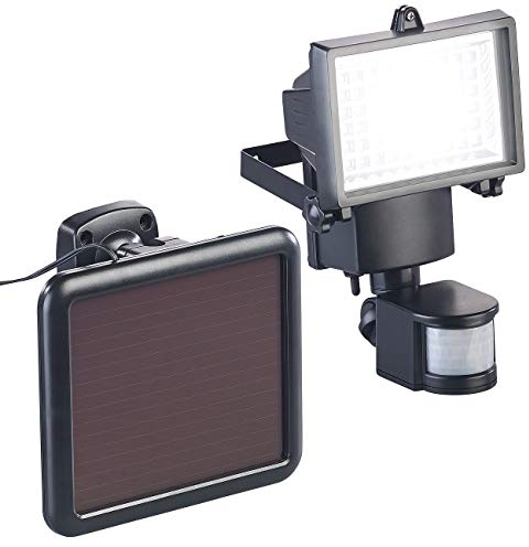 Luminea LED Solar Strahler: Solar-LED-Wand-Fluter für außen, mit PIR-Sensor, 12 W, 750 Lumen, IP44 (Solarstrahler mit Bewegungsmelder, Bewegungsmelder außen)