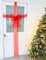 Christmas Concepts® - Decorazione Rossa dell'Arco della Porta del Tessuto di Natale - Crea Il Tuo Arco in Tessuto
