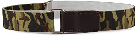Ladeheid Kinder Gürtel Ohne Schnalle Elastischer Kindergürtel für Jungen und Mädchen 0-15 Jahre 32-90 cm P15 (Moro-Khaki/Braun, 5-12 Jahre)