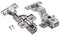 GTV 10 pcs x Ø26 mm 90 Degree Soft Close Flush Door Cabinet Hinges (Painted Metal)