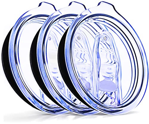 C&Berg Silikon-Deckel für Weingläser, auslaufsicher, kein Auslaufen, spritzwassergeschützt, -Silikonschieber, Verschlussverschluss, 3 Deckel für Trinkgläser, 7,6 cm Durchmesser, Modell 2021