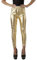 Carnavalife Leggins mujer de Tiro Alto, Malla Pantalones Largos Elástica Deportiva Danza Running Fitness para Mujer (S-M, Dorado brillo)
