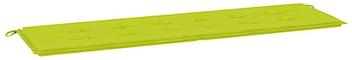 vidaXL Gartenbankauflage, Bankauflage Sitzkissen Outdoor, Polsterauflage Auflage für Gartenbank, Bankpolster Bankkissen, Hellgrün 180x50x3cm Oxford-Gewebe
