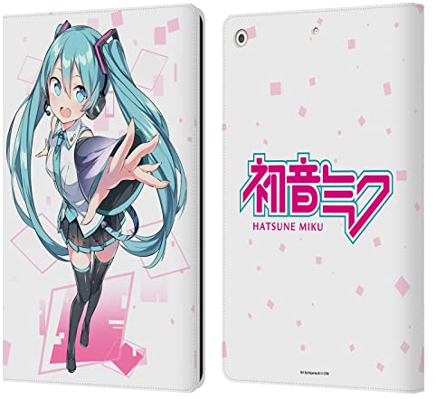 Head Case Designs Offizielle Hatsune Miku Süß Grafiken Leder Brieftaschen Handyhülle Hülle Huelle kompatibel mit Apple iPad 10.2 2019/2020/2021