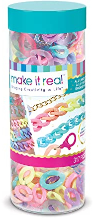 Make it Real 2901707 DIY Panzerketten Schmuckdesign Set, Bastelset für Kinder, Schmuck selber Machen, Multicolor