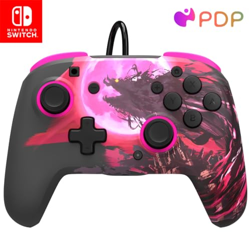 PDP Nintendo Switch Controller with 3.5mm Audio Jack - Compatible with Nintendo Switch/Lite/OLED - REMATCH by PDP - Calamity Ganon