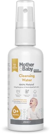 Mother & Baby Cleansing Water - 65ml - Suitable For Use With Nappy Rash - No Harmful Substances, Safe If Ingested, No Animal Testing - Promotes Skin Wellbeing