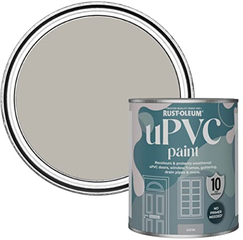 Rust-Oleum Brown uPVC Door and Window Paint In Satin Finish - Gorthleck 750ml