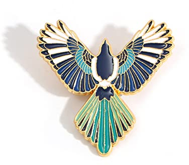 Brosche Clips Broschen Anstecknadel Broschennadel Dekorative Antike Shou Mit Vogel, Elster Designer Abzeichen Brosche Nische Segen Geschenk Dekoration Anzug Mantel Pin,Elster