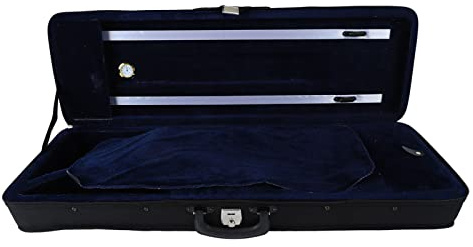 4/4 Full Size Violin Case, Professional Oblong Shape Violin Hard Case with Hygrometer, Lightweight Portable Oxford Cloth Carrying Bag with Cotton Lining and Lock for 4/4 Violins