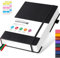 FOCUS DAY Notizbuch A5 Liniert, Tagebuch Leder, Hardcover 320 Seiten Dickes Journal Notizblock für Erwachsene Arbeit, Schreiben, Notizen, Lernen, Reisen, 14 x 21 cm, Schwarz