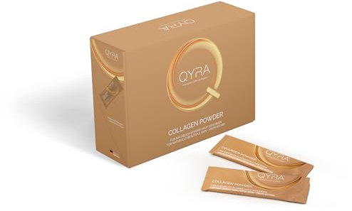 QYRA Kollagen Pulver - 30 Sticks á 3,1 g | VERISOL Kollagenpulver für feste Haare, starke Nägel, Kollagen Peptide in Pulverform