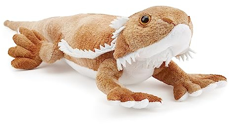 Zappi Co Jouet en Peluche Dragon Barbu 100% recyclé (34cm de Longueur) Animaux en Peluche Doux et câlins écologiques Collection pour Nouveau-né Premier Enfant