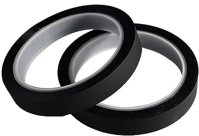 NETFEN Klebeband, 15 Mm X 50 M, Schwarzes Abdeckband, Randband for Elegoo Mars/Photon LCD 3D-Drucker, Zubehör/Teile (Size : 2pcs)