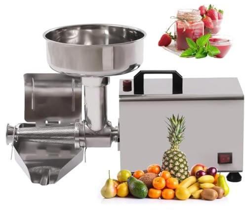 Electric Fruit Press Strainer Machine 90-160Kg/h Commercial Food Strainer Sauce Maker Stainless Steel Tomato Milling Tool