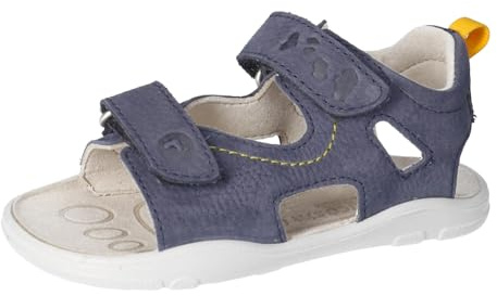 RICOSTA Mädchen und Jungen Kletthalbschuhe YORK, Kinder Halbschuhe, Weite: MITTEL, Barfuß-Schuh, Klettschuhe, Strassenschuhe, See (180), 29 EU
