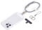 project-cb Cell Phone Wrist Strap 1,Tether Tab 2,Key Ring 2,Phone Wristlet,Adjustable Hand Strap,Phone Lanyard (White-Black-S)