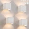Homefire Wandlampe LED Wandleuchte Innen/Aussen: 4er set Aussenlampe Warmweiß IP65 Außenwandleuchten G9 Weiß Lampe Up Down Treppenbeleuchtung Außenleuchte für Hauswand Schlafzimmer Flur Treppenhaus