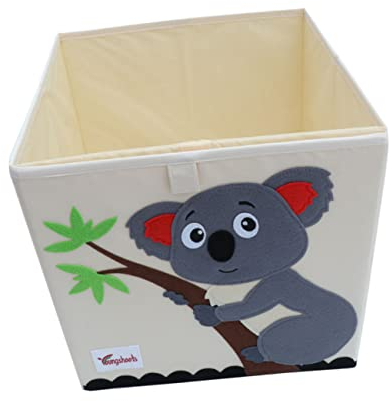 SAFIGLE Waterproof Fabric Folding Toy Organizer 33x33x33cm Boys and Girls Storage Boxes for Toys Books Clothes