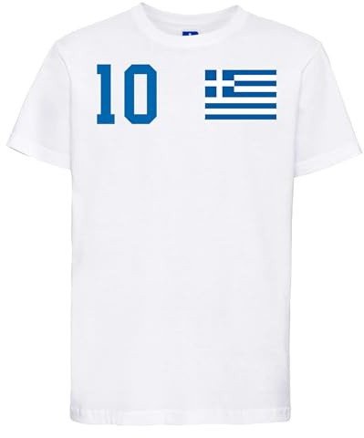 Griechenland Kinder T-Shirt Trikot personalisiert mit Wunschname + Nummer