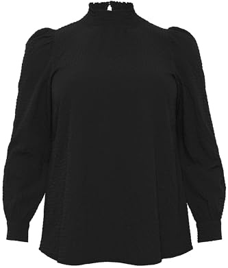 KAFFE CURVE Damen Bluse Langarm KCditta Lange Ärmel