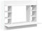 vidaXL Wall-Mounted Desk Drop-Leaf Table Folding White Engineered Wood