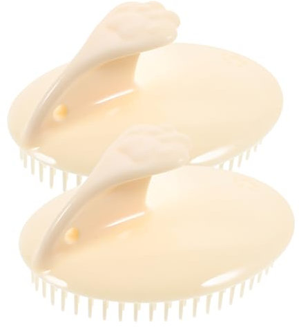 COLLBATH Spazzola in Silicone Per Shampoo E Massaggio Del Cuoio Capelluto Pettine Per Chioma Bagnati E Asciutti Per Uomini Donne E Ragazzo Ragazza Utile Per Casa E Viaggio