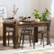 PIXZSSI Mesa de Comedor Aspecto Roble Marrón - Madera Resistente a la Humedad - 140 x 74,5 x 76 cm - Práctica Mesa de Salón