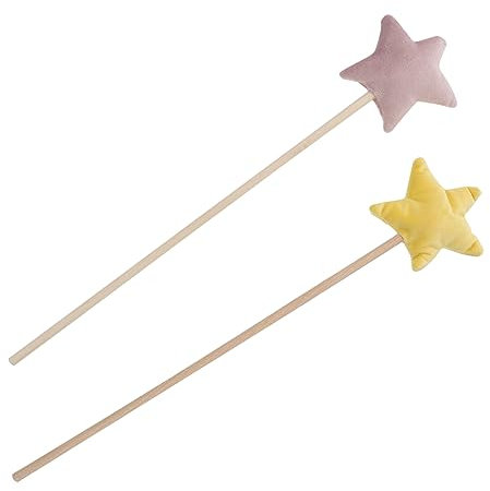 JOINPAYA 2St Zauberstab Fairy Wand für Party Dekoration Kindergeburtstag Dekoration holzstäbchen zauberhaf Tinkerbell-Puppe Leviwand Feenstab Fee Zauberstäbe Stoff