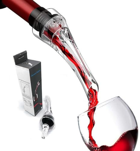 HRLORK Wine Aerator Pourer Reusable Decanter Aeretor Stopper Non-Drip for Liquor Red and White Wine Bottle for Home Barware Ordinary Box
