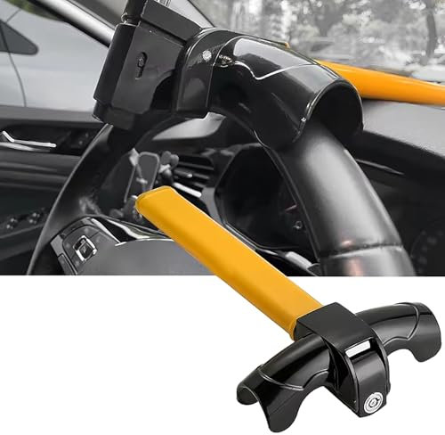 YPFYBHD Diebstahlsicherung Lenkradschloss T-Bar Sicherheit Rotary Enhance Lenkrad-Wegfahrsperre, Kompatibel für VW Golf 4 5 6 7 8
