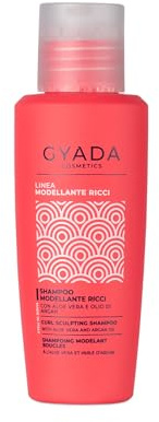 GYADA COSMETICS, Shampoo für lockiges und gewelltes Haar, milde Reinigung, feuchtigkeitsspendend, elastisch, Anti-Frizz-Wirkung, mit Aloe Vera und Arganöl, 100 ml