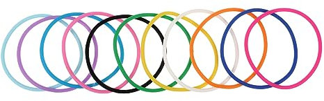 Gatuida Braccialetti in Silicone Colorati Braccialetti Elastici per Adulti e