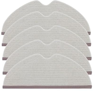 Chiffons For Serpillière Robot Aspirateur, Compatibles Avec Roborock S5 Max, S6 Pure, S6 MaxV, S5, S51, S50, S55, Et Xiaowa E25, E35(5PCS)