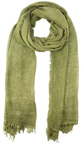fashionchimp Damenschal mit Fransensaum, softweiche Naturfaserqualität aus 100% Bambus, leichtes Sommertuch - Made in Italy