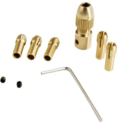 6Pcs Bohrer Adapter Collet Set 0 5-3mm Ersatz Mit Keyless Bohrer Dreh Mutter Werkzeug Set Metallbearbeitung Werkzeug Teile