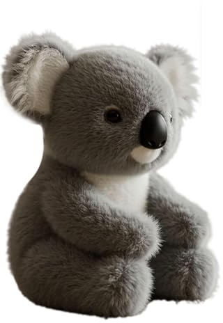Kuscheltier Koala zur Stressbewältigung & emotionalem Trost für Zuhause | Lindert Ängste & Stress. Ideal für Büro, Reise, Couch & Bett. Weicher Plüsch, top Verarbeitung, Kuschelqualität.