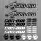 SUPERSTICKI can-am canam BRP Sticker Quad ATV Decal 20 Pieces aus Hochleistungsfolie Aufkleber Autoaufkleber Tuningaufkleber von SUP