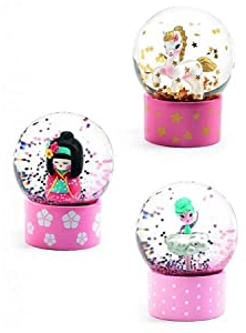 Djeco Mini-Schneekugeln, gemischt