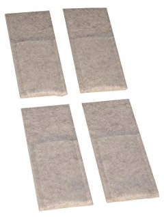 Sensalux Tischdekoration aus Filz, 4X Bestecktaschen Beige-meliert