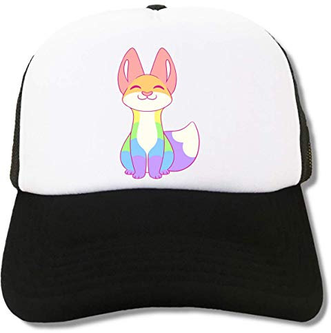 LGBT Pride Rainbow Cute Fox Trucker Cap Baseball Hat