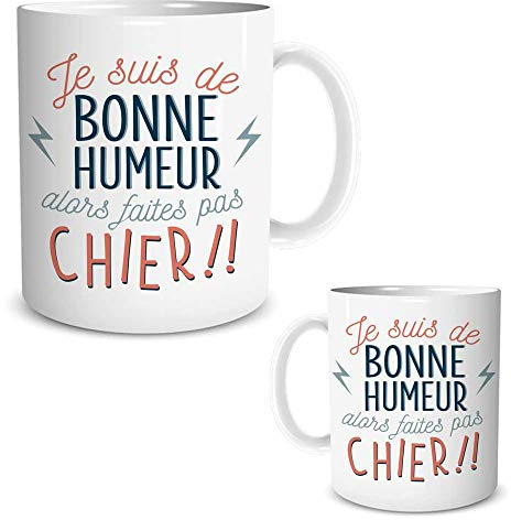STC Tasse mug Je suis de Bonne Humeur Alors Faites Pas Chier !!