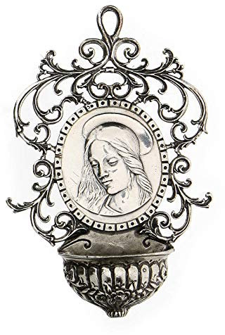 Holyart Bénitier avec Vierge Argent 800
