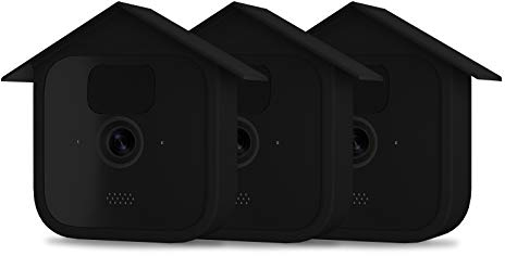 HOLACA Silicone Cover Skin Compatible with All New Blink Outdoor Camera -Waterproof Protective,Soft, Lightweight, Reliable, and Durable Silicone for Blink Outdoor Home Security Camera (Black 3Pack)